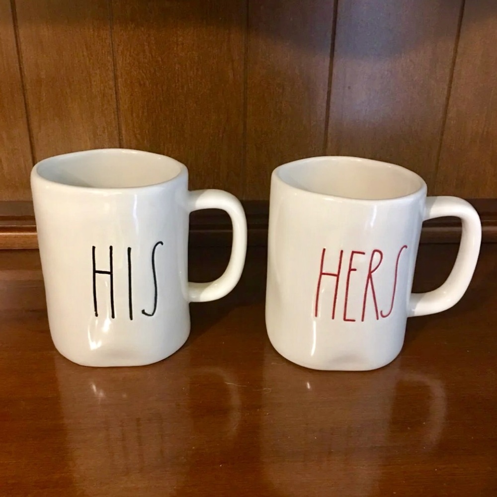 Rae Dunn His and Hers Coffee Mugs
